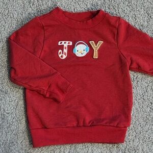 Little Sleepies Play Red JOY Sweatshirt - 2T